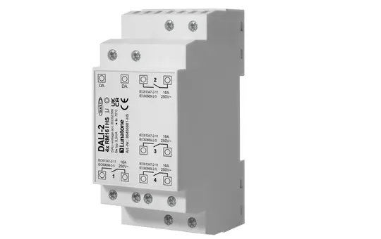 LUNATONE 86456881-HS DALI-2 DT7 switching actuator 4-fach, Hutschiene