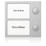 RITTO 1875220 Portier outdoor station module Button module 2-fold | silver