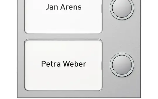 RITTO 1875220 Portier outdoor station module Button module 2-fold | silver