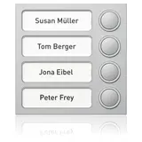 RITTO 1875420 Portier outdoor station module Tastenmodule 4-fach | silver