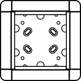 RITTO 1883199 surface-mounted frame 1-fach | custom