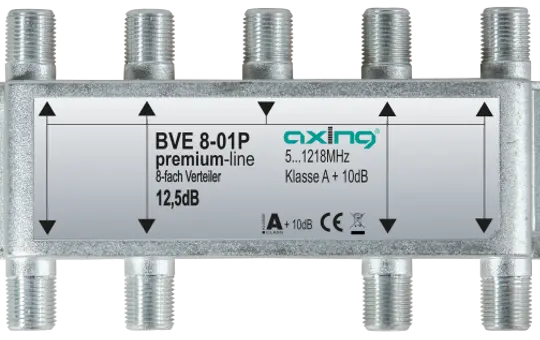 AXING BVE 8-01P CATV distributor 1218 MHz 8-fach