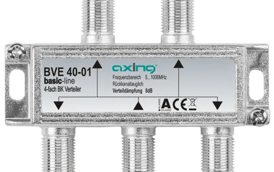 AXING BVE 40-01 CATV distributor 1006 MHz 4-fach