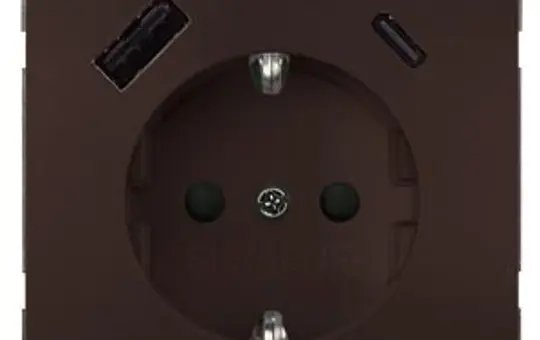 SIEMENS 5UB1870-1CH01 SCHUKO socket Delta style USB-A/C | schoko