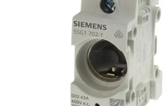 SIEMENS 5SG1302-1 NEOZED fuse base D01, 16 A, 1-polig, Signalmelder/Rahmenklemme