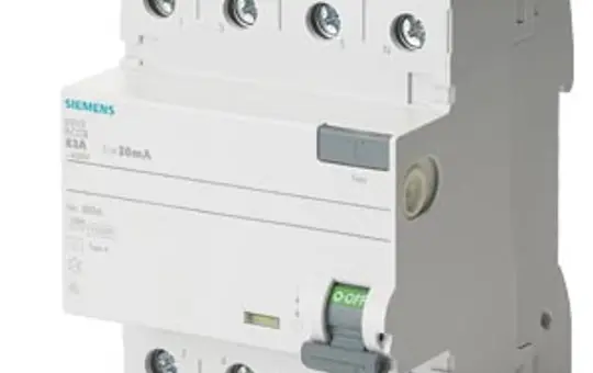 SIEMENS 5SV3344-3 res. current device 4-pole 30 mA type F 40 A