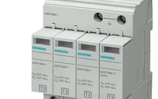 SIEMENS 5SD7464-1 surge arrester type 2 3+1, TN-S/TT, mit Fernanzeige