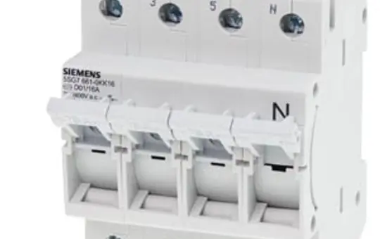 SIEMENS 5SG7661-0KK16 MINIZED fuse switch disconnector D01, 16 A, 4-polig, 3P+N