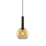 ISOLED 115634 designer pendant light E27 Round Glass 200 | amber