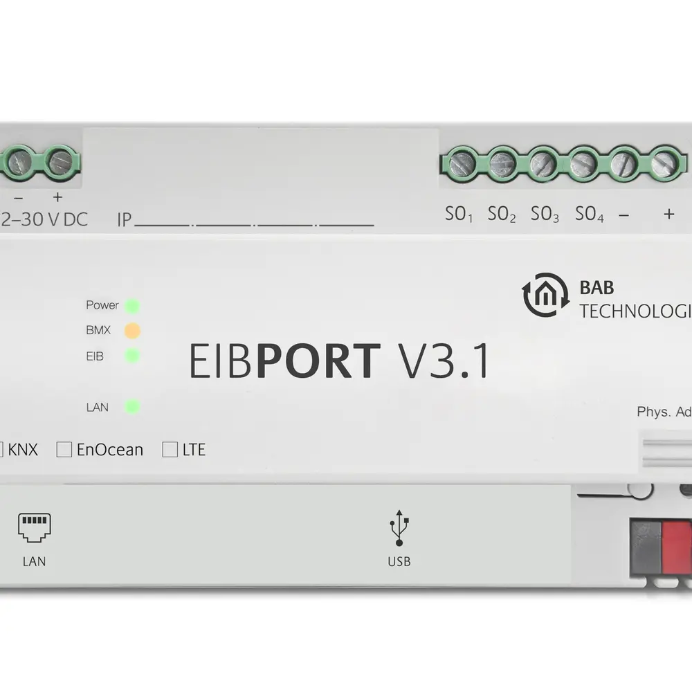 BAB-TEC 10105 KNX visualization server EibPort V3.1 KNX buy online at  Voltus Elektro Shop
