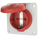 MENNEKES 11013F SCHUKO panel-mounted socket 16 A, 2-polig+PE, 230 V | RT