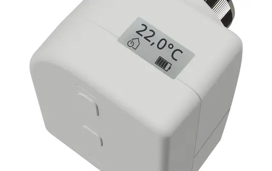 MDT RF-HVA1DLB.01S KNX RF+ Radiator Thermostat mit Display und Longlife-Batterie, Secure