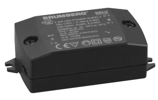 BRUMBERG 17214000 LED power supply 7,2 W, 24 V, schaltbar | black