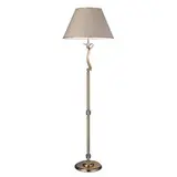 BRUMBERG 830593 floor lamp STELLA E14 rund, mit Schirm Moiré Jaquard (beige) | GOg