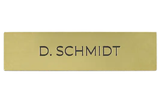 DOORBIRD D21x nameplate (423862999) with individual engraving (max. 15 characters) | MEop