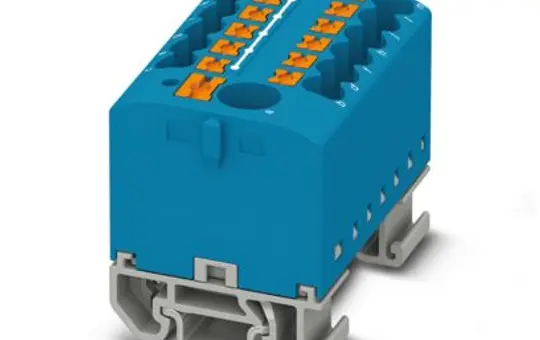 PHOENIX 3274190 distrib. block PTFIX for DIN rail mounting 13-fach, waagerecht, NS15A | blue | 2,5 mm²