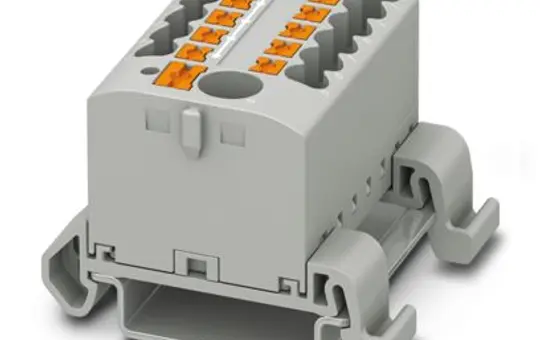 PHOENIX 3273220 distrib. block PTFIX for DIN rail mounting 13-fach, waagerecht, NS35A | GR | 2,5 mm²