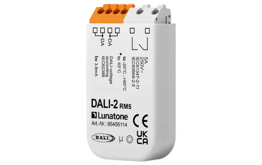 LUNATONE 86456114 DALI-2 Relay and Switching Actuator Doseneinbau RM5, Schließer
