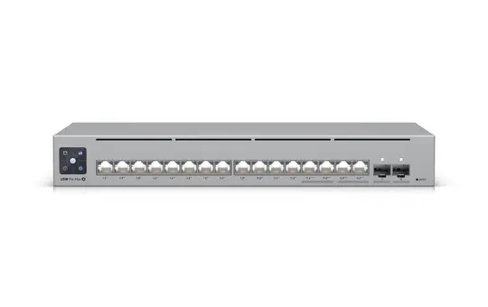 UBIQUITI UniFi USW-Pro-Max-16-PoE Network Switch (2.5 GbE) 16-Port (12xPoE+, 4xPoE++), 2xSFP+
