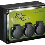 SPELSBERG TG BCS 3 BE/FR LED e-bike charging station 3x SCHUKO-Steckdose FR/BE, LED-Beleuchtung | SW