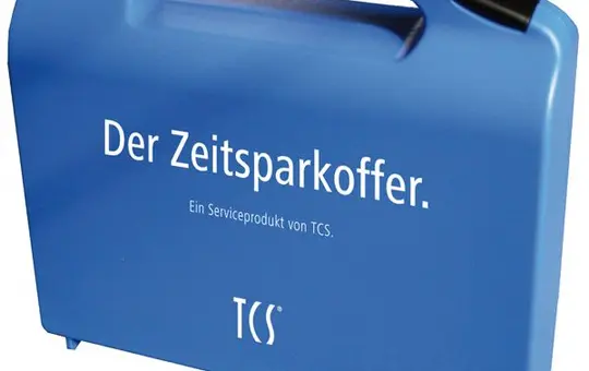 TCS E34228 hard-shell suitcase inkl. Servicegerät