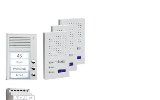 TCS PPAF03-EN/02 Audio Set Outdoor Station AP PAK 3 WE, 3 Tasten, 3 Freispr. ISW3030