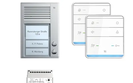 TCS PSC2320-0000 Audio Set Outdoor Station AP PAK für 2 Wohneinheit,2 Taste,2 Freispr.