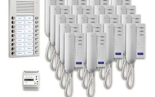 TCS PPA18-EN/02 Audio Set Outdoor Station AP PES 18 WE, 18 Tasten, 18 Telefone