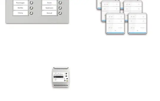 TCS PPUF08/2-EN/01 Audio Set Outdoor Station Flush Mount PUK 8 WE, 8 Tasten 2-spaltig, 8 Freispr. ISW6010