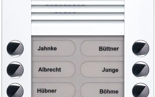 TCS PES10-WS/04 Audio Outdoor Station AP PES 10 Tasten rechts linksbündig | W