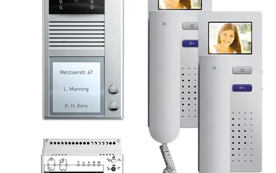 TCS PVC2420-0010 Video Set Outdoor Station AP AVC 2 WE, 2 Tasten, 2 Telefone, V2D