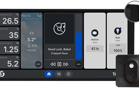 SHELLY WDX2 HT bundle s WLAN touch panel bundle mit BLU H&T | SW | 6,9 Zoll