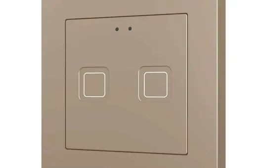 ZENNIO ZVITR55X2C KNX pushbutton sensor Tecla 55 RGB 2-fach | CHA