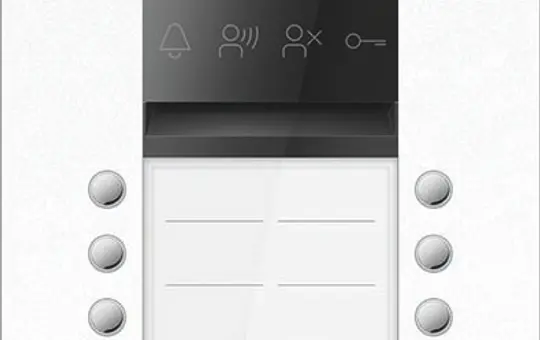 TCS AVU600208-0019 Video Outdoor Station UP PRO PES 8 Tasten, 1 Spalte | W