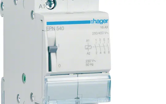HAGER EPN540 remote switch 4 Schließer, 230 V