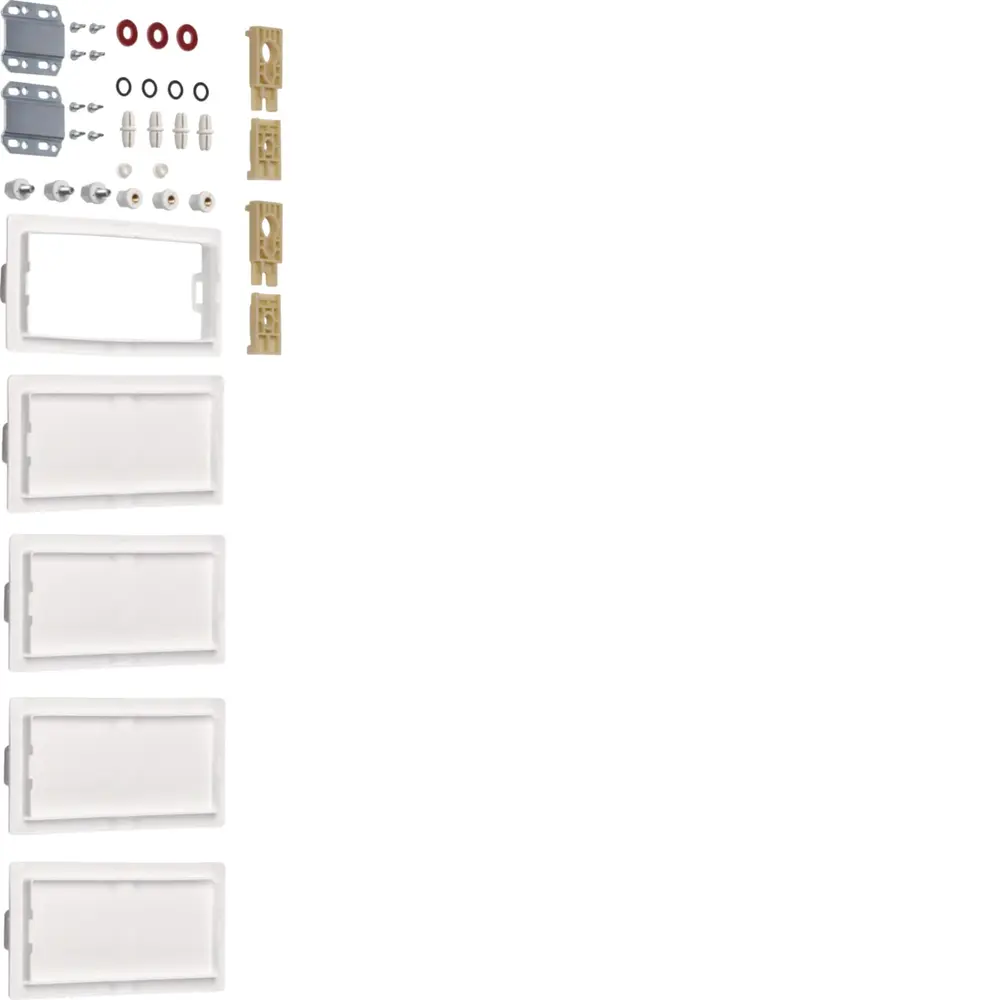 HAGER FZ445S universal connection set for cabinet connection 5 Felder ...