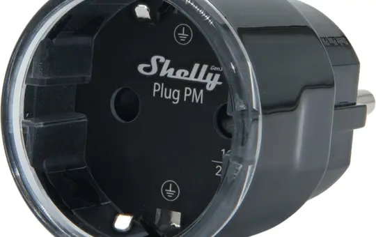 SHELLY Plug PM Gen3 b WLAN plug Gen3 Bluetooth, Strommessung | black