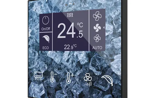 ZENNIO KNX pushbutton sensor flat display standard | 360° custo