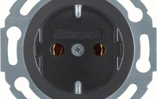 HAGER WTS1300BG SCHUKO socket 1930/glass 1-fach, Schraubanschluss | SWg